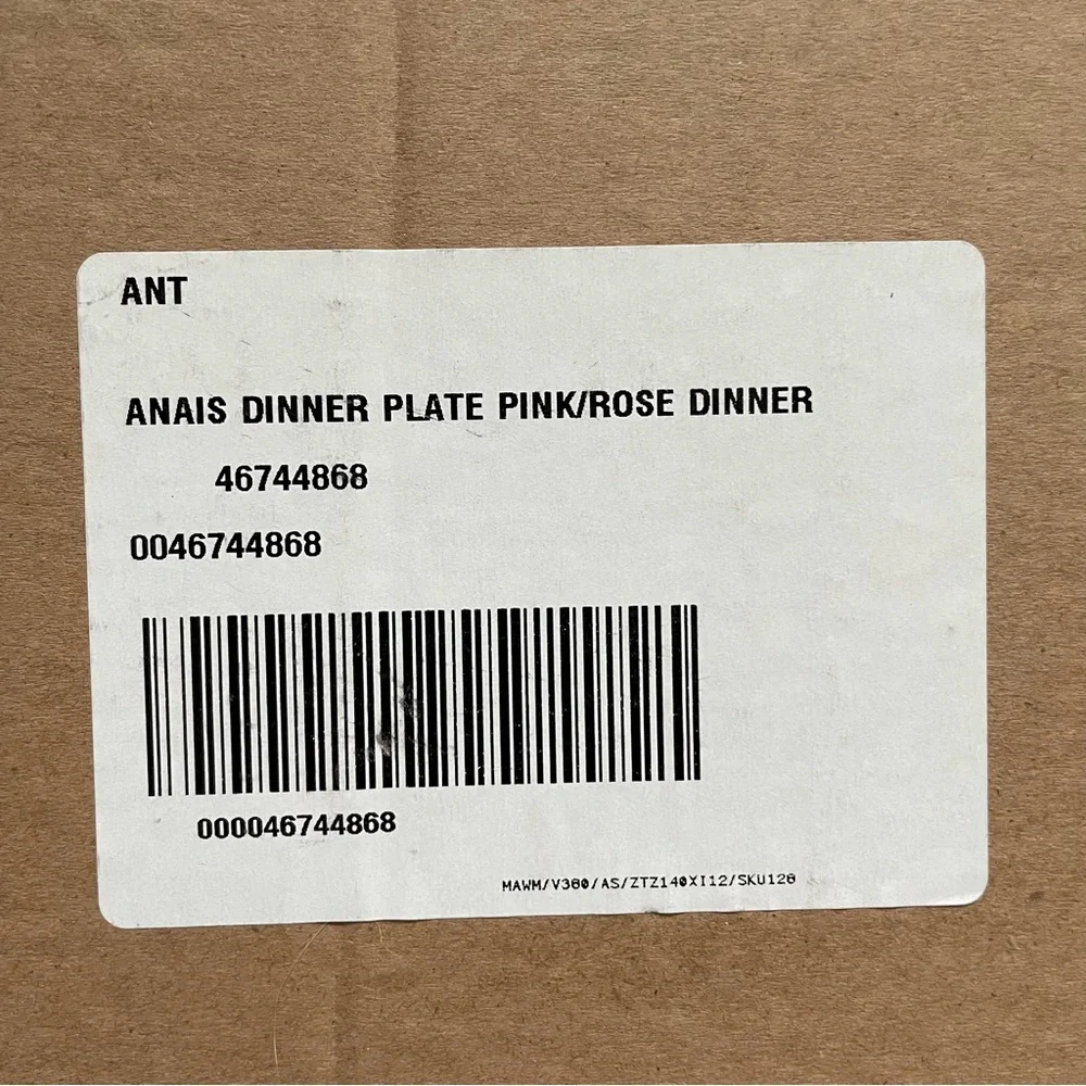 Vintage Anthropologie 2 PIECE Anais Bowl + Dinner Plate set
